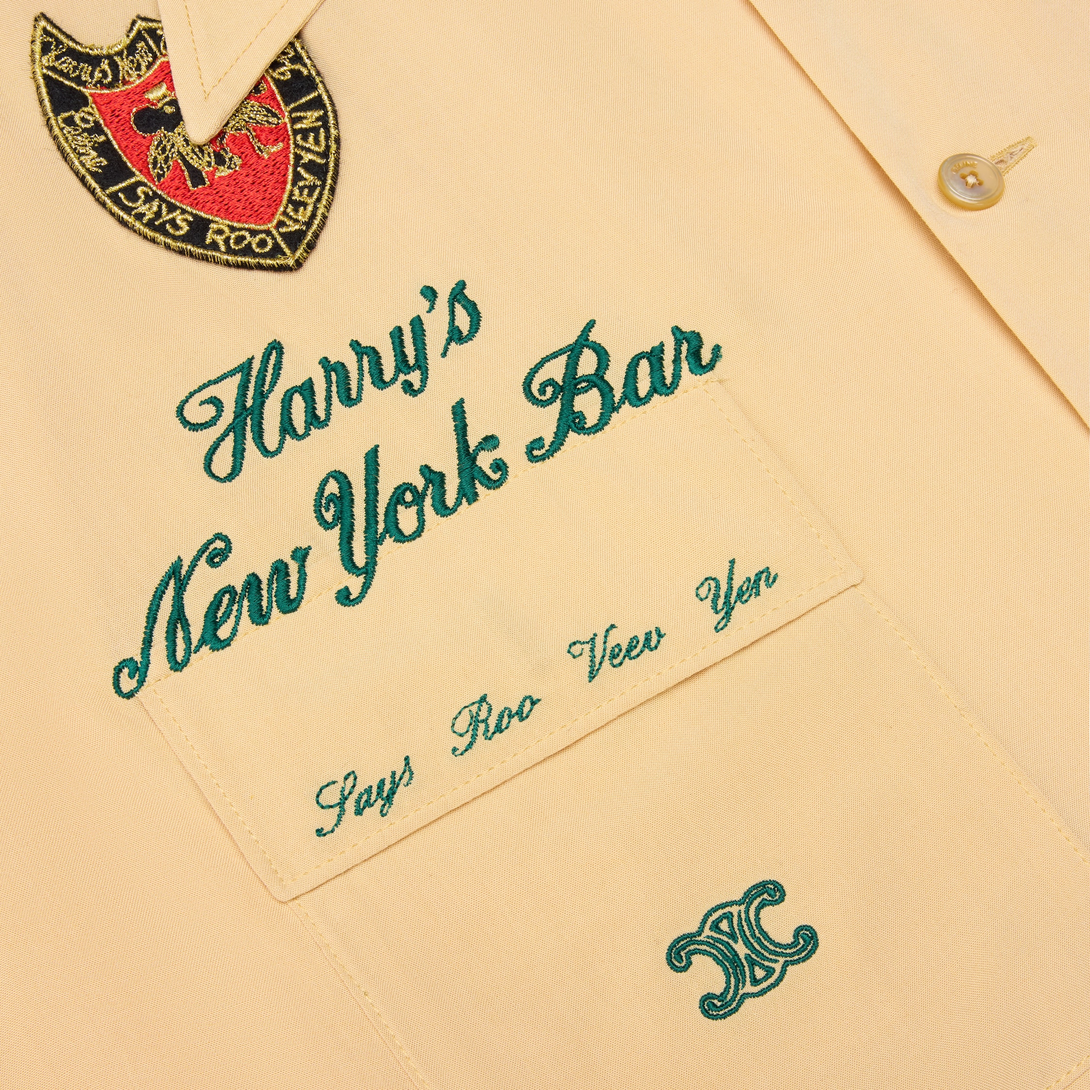 HARRY'S PARIS BAR LOOSE SHIRT IN TOILE VISCOSE - BEURRE | CELINE