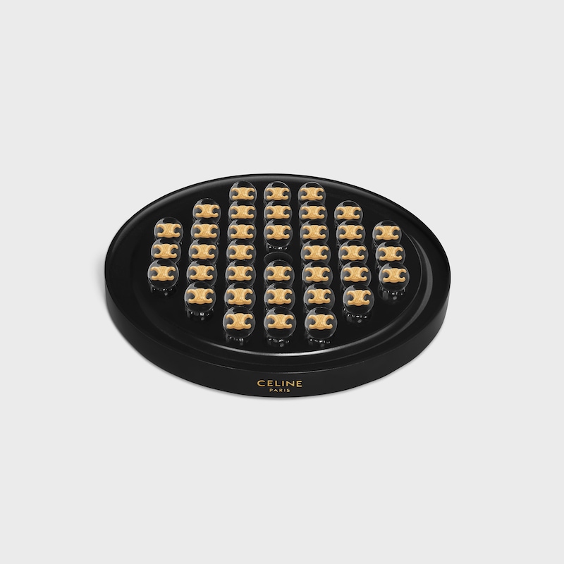 SOLITAIRE GAME IN MARBLE AND RESIN - BLACK - GIFT FINDER - 1 | CELINE