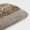 Berretto in alpaca spazzolato Fair Isle - BEIGE/TERRA -  - 3 | CELINE