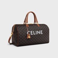 미디엄 트래블백 - CELINE 프린트 트리옹프 캔버스 - 탠 - 트리옹프 캔버스 - 2 | CELINE