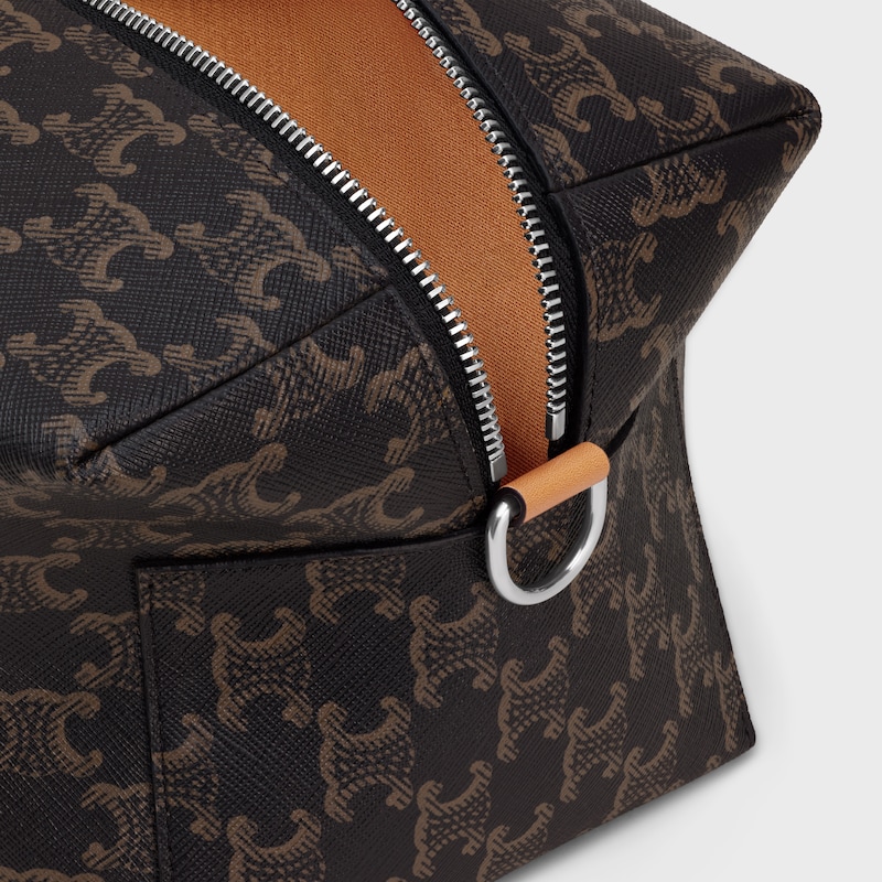 TAKE AWAY标志印花斜挎包 - 黄褐色 - 斜挎包 - 1 | CELINE