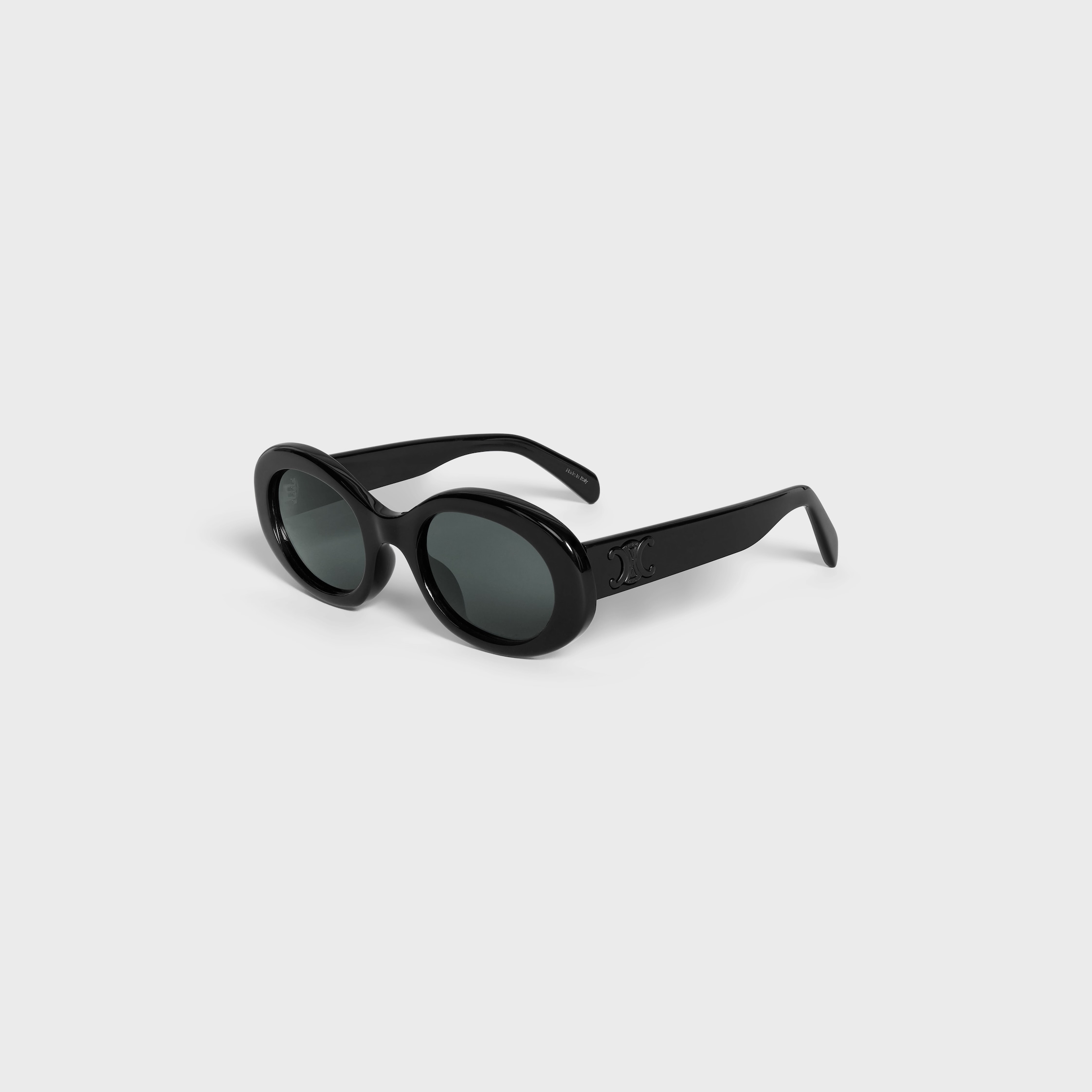 ★Celine★ W Triomphe 01 Sunglasses in Acetate Black Black Triomphe 01 sunglasses in Acetate - BLACK | CELINE