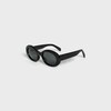Triomphe 01 Sunglasses in Acetate - BLACK/BLACK -  - 3 | CELINE