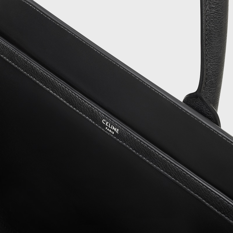 BOLSO CABAS MALAQUAIS MEDIANO DE PIEL DE BECERRO FLEXIBLE - NEGRO - BOLSOS DE TRABAJO Y DE VIAJE - 1 | CELINE