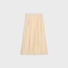 midi skirt in silk georgette - VANILLA -  - 1 | CELINE
