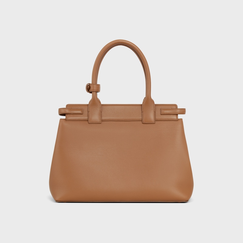 CELINE CONTI BAG in SUPPLE GRAINED CALFSKIN - BRONZE - TOP-HANDLE BAGS - 1 | CELINE