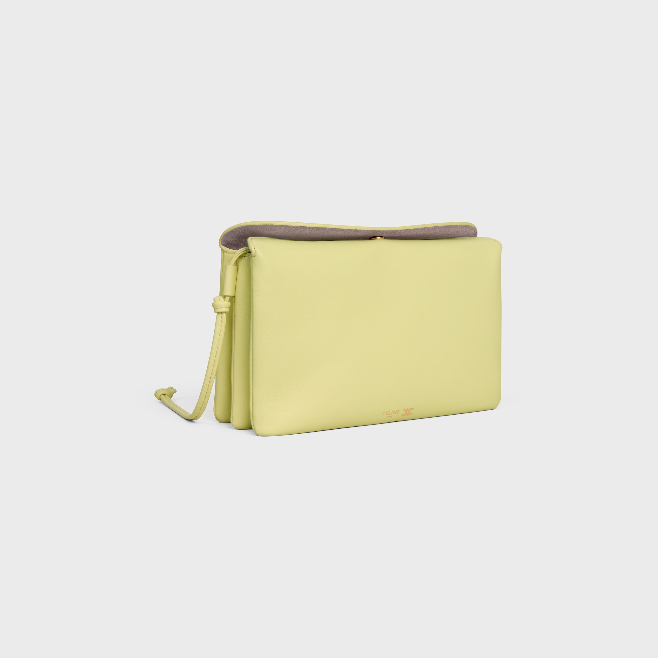 TRIO FLAP IN Smooth Lambskin - CITRUS | CELINE