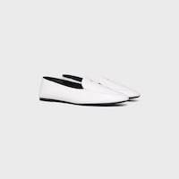 AURA LOAFER IN GOATSKIN - WHITE -  - 2 | CELINE