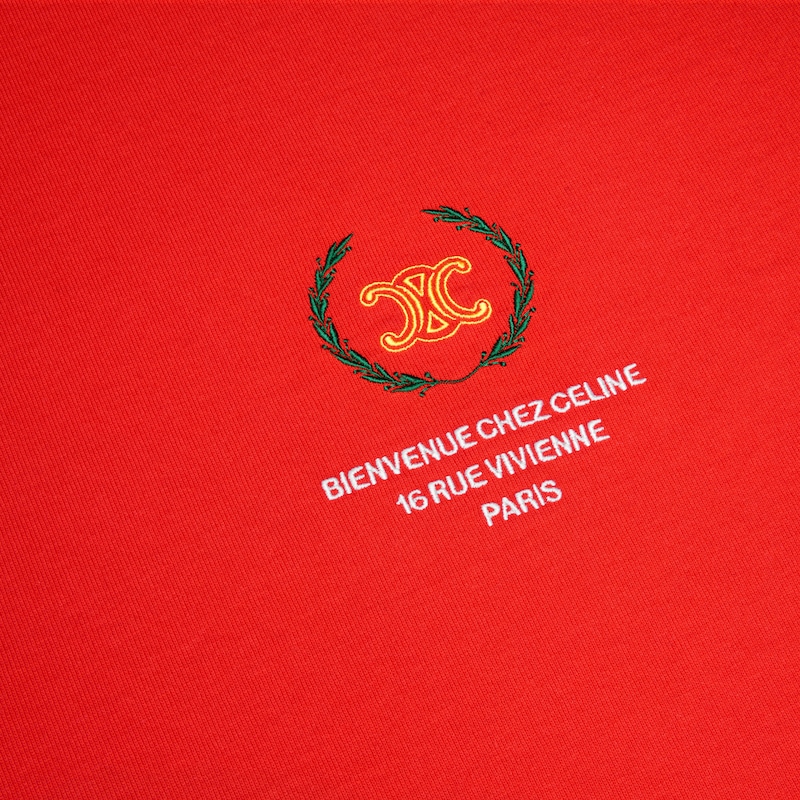 t-shirt IN cotton jersey - RED CYCLIST/ YELLOW -  - 1 | CELINE