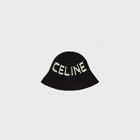 CELINE 비니 - 크로셰 코튼 - 블랙/에크루 -  - 1 | CELINE