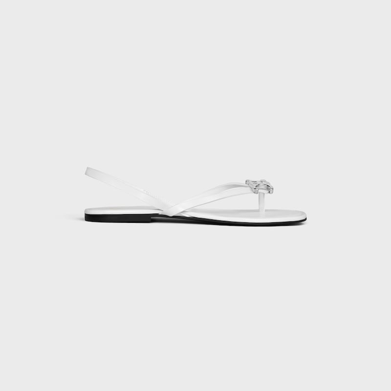 BIKI SANDAL IN CALFSKIN - Ultra White -  - 1 | CELINE