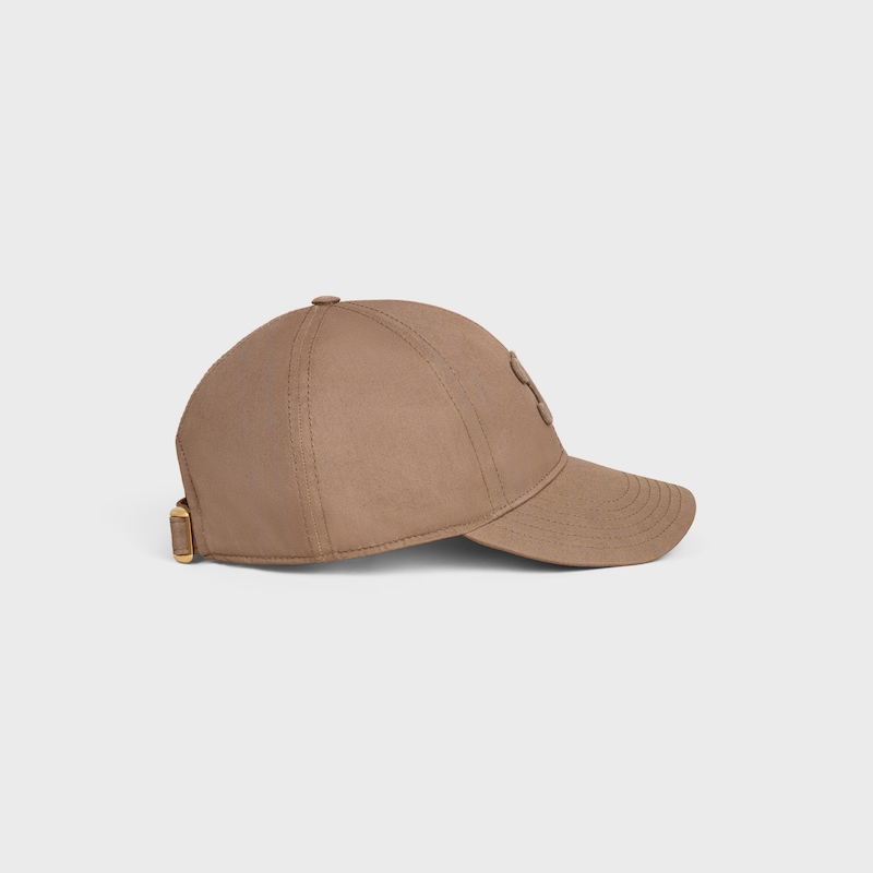 Triomphe baseball cap in cotton - CHATAIGNE -  - 1 | CELINE