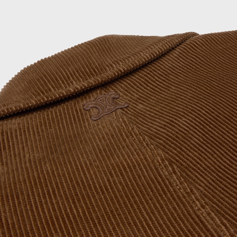jacket IN corduroy - 70'S BROWN LIGHT STONE WASH -  - 1 | CELINE