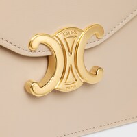 WALLET ON CHAIN MARGO in Shiny calfskin - NUDE - MORE LINES - 1 | CELINE