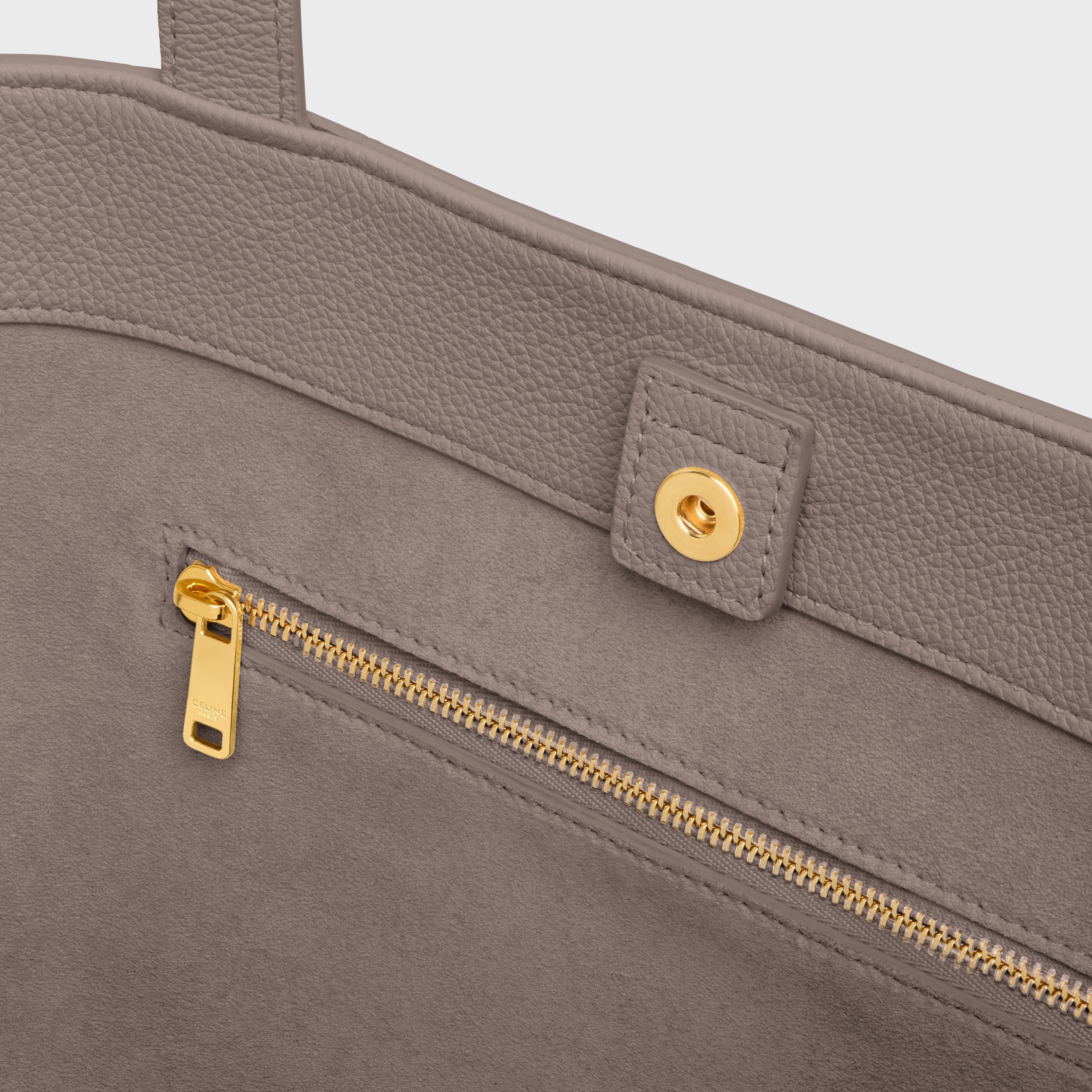 SMALL CABAS ANAÏS CUIR TRIOMPHE in Grained calfskin - PEBBLE