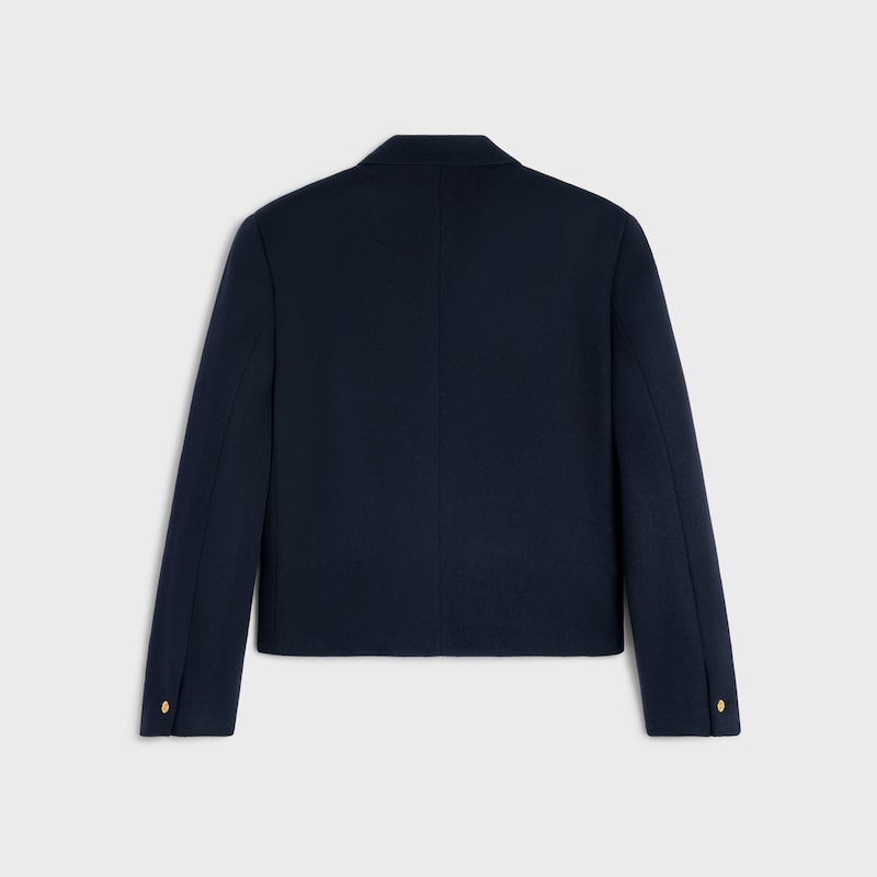 blazer IN CASHMERE CLOTH - DARK NAVY -  - 1 | CELINE