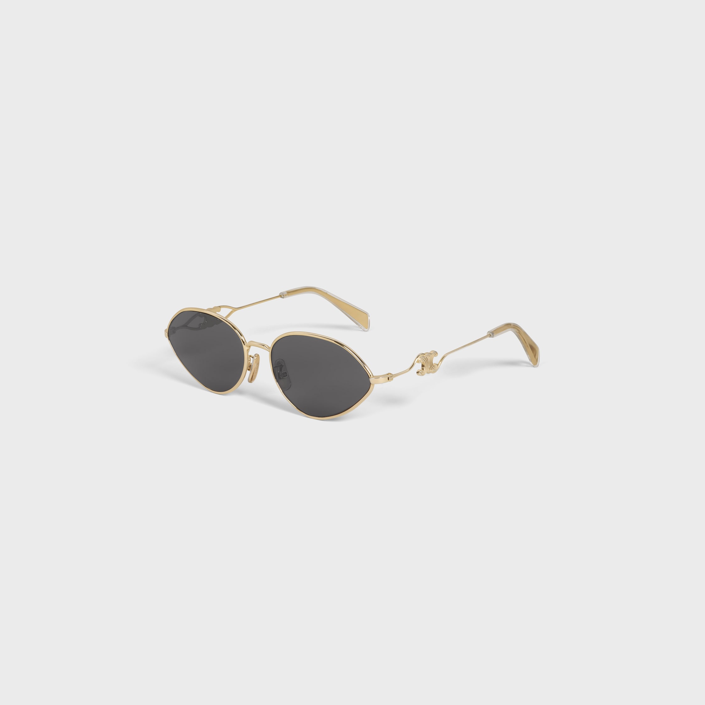 WIRE 01 SUNGLASSES IN METAL - LIGHT GOLD / SMOKE | CELINE