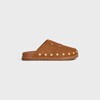 お気に入り♪◇ピテア Clog Sandal◇CELINE CELINE PITEA CLOG IN Suede Calfskin - COGNAC | CELINE