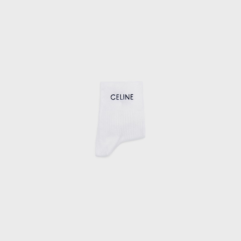 CELINE SOCKS COTTON - OFF WHITE -  - 1 | CELINE
