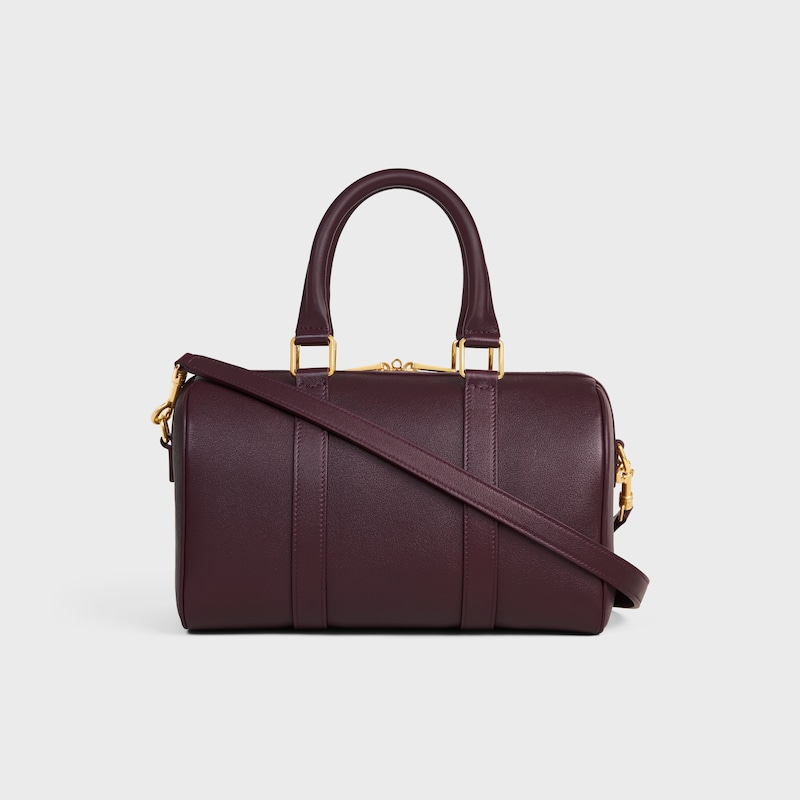 MEDIUM BOSTON IN SUPPLE GRAINED CALFSKIN - DEEP BURGUNDY - MORE LINES - 1 | CELINE