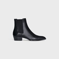 CELINE DRUGSTORE CHELSEA BOOT in Shiny calfskin - BLACK -  - 1 | CELINE