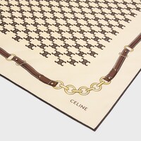 桑蠶絲斜紋布傳統方巾 - 香草色 -  - 2 | CELINE