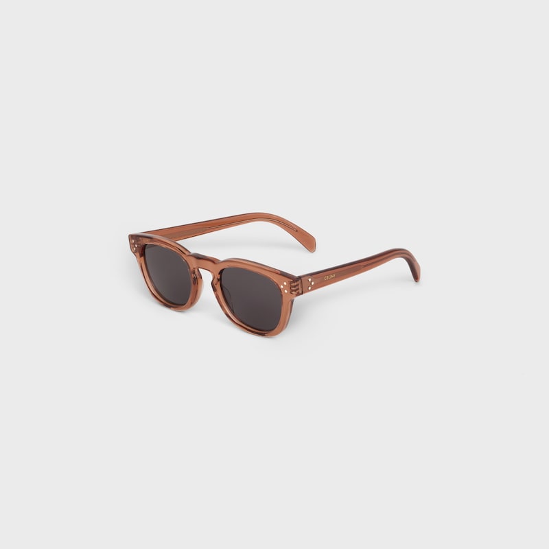 Black Frame 42 sunglasses in Acetate - Transparent Rust -  - 1 | CELINE