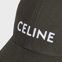 棉質棒球帽 - 烏黑色 -  - 1 | CELINE
