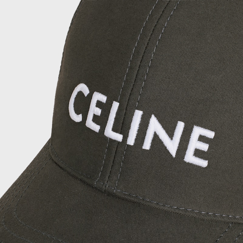 celine baseball cap in cotton - EBENE -  - 1 | CELINE