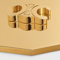CANDLE TRIOMPHE LID IN STEEL - GOLD - GIFTS FOR HER - 1 | CELINE
