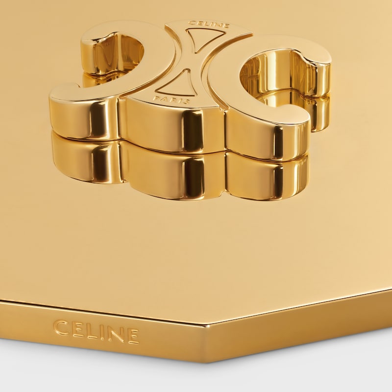 CANDLE TRIOMPHE LID IN STEEL - GOLD - HOME - 1 | CELINE