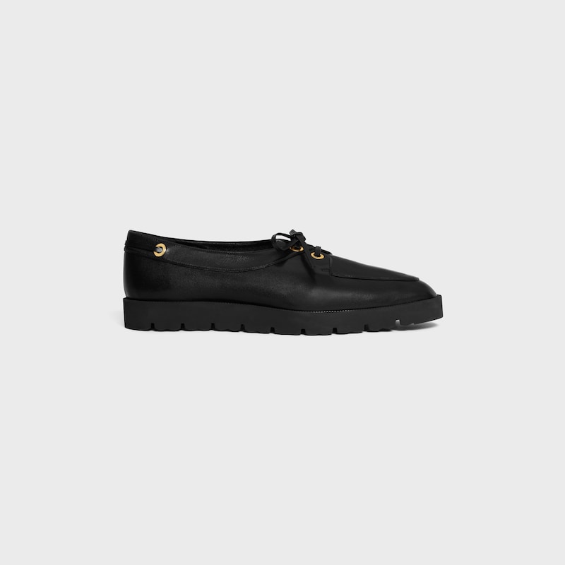 DECK LOAFER IN SUPPLE CALFSKIN - BLACK -  - 1 | CELINE