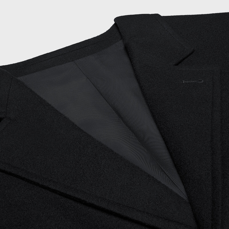 tailored jacket IN cashmere flannel - BLACK -  - 1 | CELINE