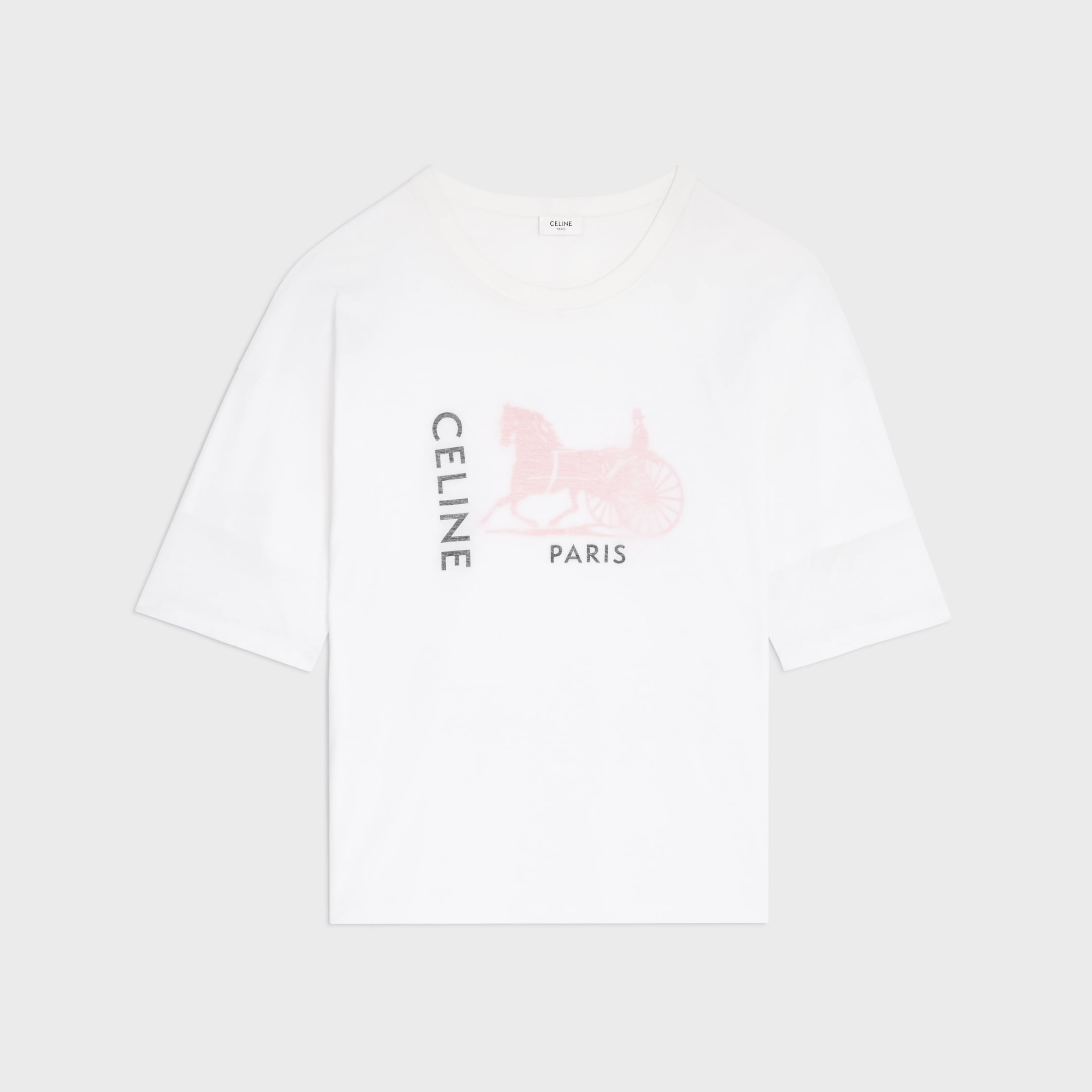 セリーヌ LADY WITH CRYSTAL BALL Tシャツ ホワイト S Crystal Halftone T-shirt Dress – Casablanca
