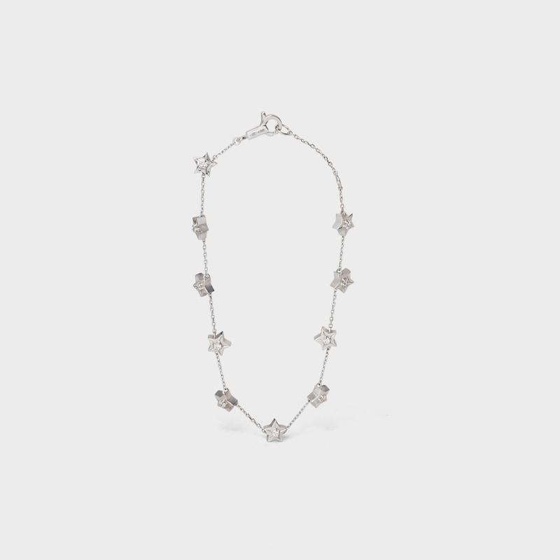 Etoile Celine Multi Stars Bracelet in White Gold and Diamonds - White Gold and White -  - 1 | CELINE