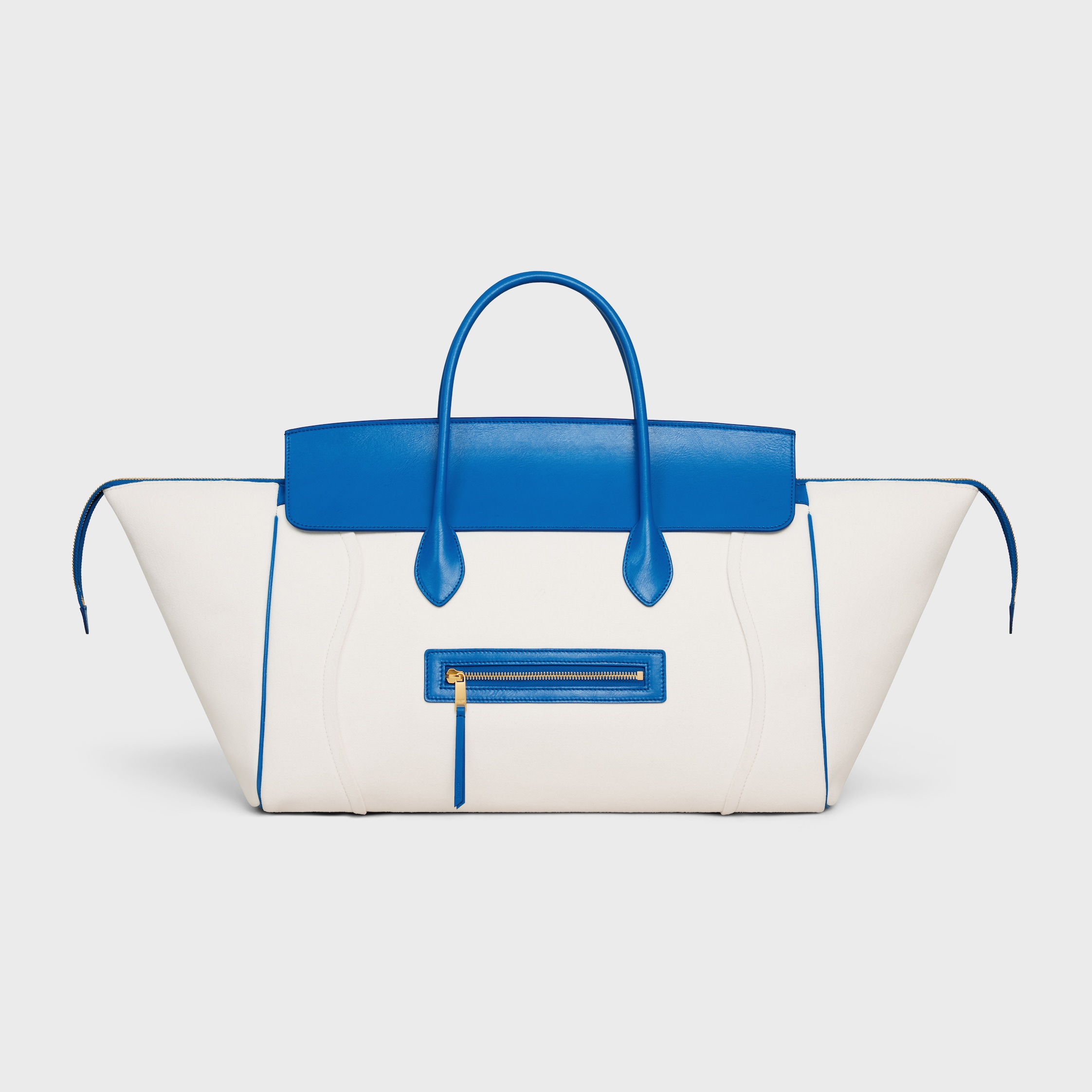 CELINE BIG LUGGAGE IN textile and calfskin