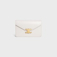 BRIEFTASCHE MIT KETTE MARGO aus glänzendem Kalbsleder - REIS - MARGO - 1 | CELINE