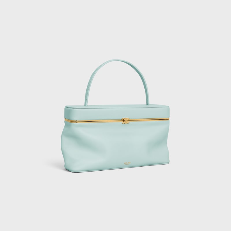EAST WEST TRIOMPHE FRAME Veau Souple - Bleu poudr&eacute; - SACS &Agrave; MAIN - 1 | CELINE