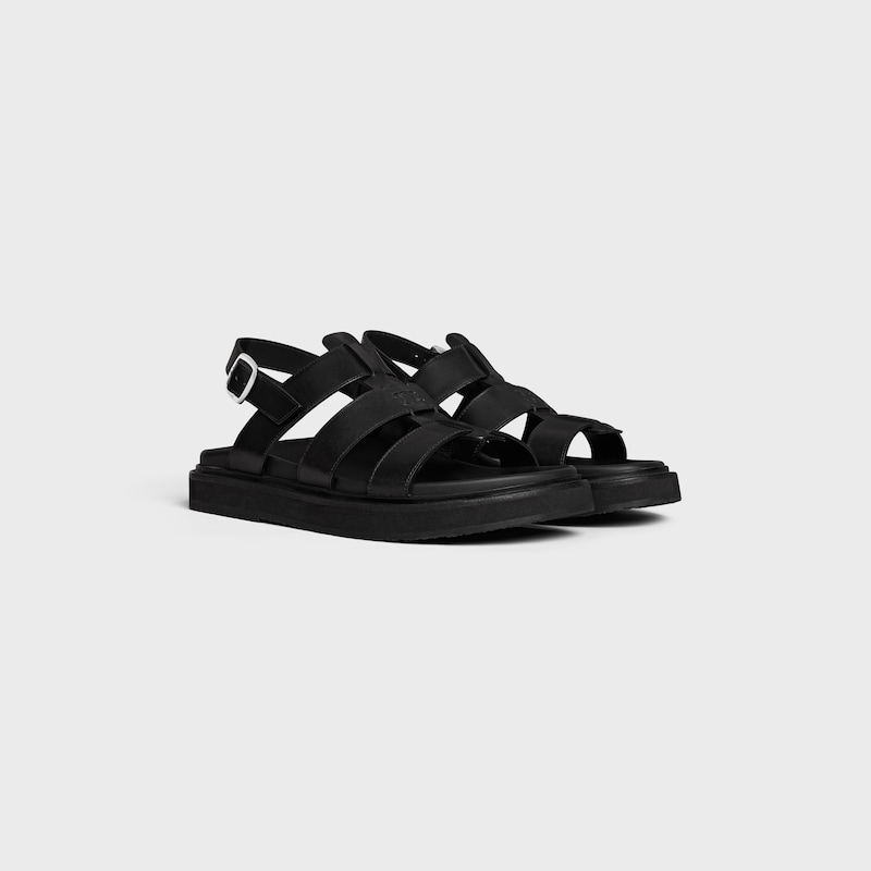 CELINE TIPPI SANDALEN AUS KALBSLEDER - SCHWARZ -  - 1 | CELINE