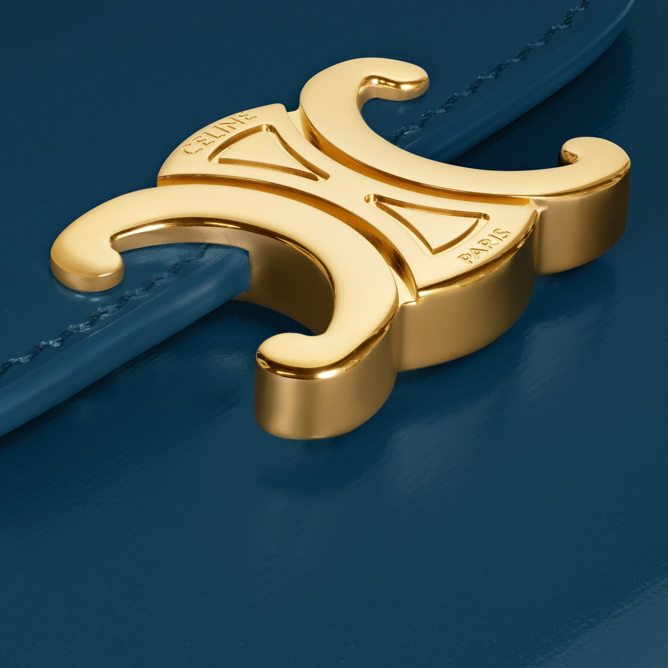 スモール フラップウォレット トリオンフ / シャイニーカーフスキン