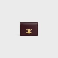 雙摺卡片套 - 深勃艮第紅 - 新品 - 1 | CELINE