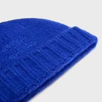triomphe beanie IN cashmere and silk - BLEU ROI -  - 2 | CELINE