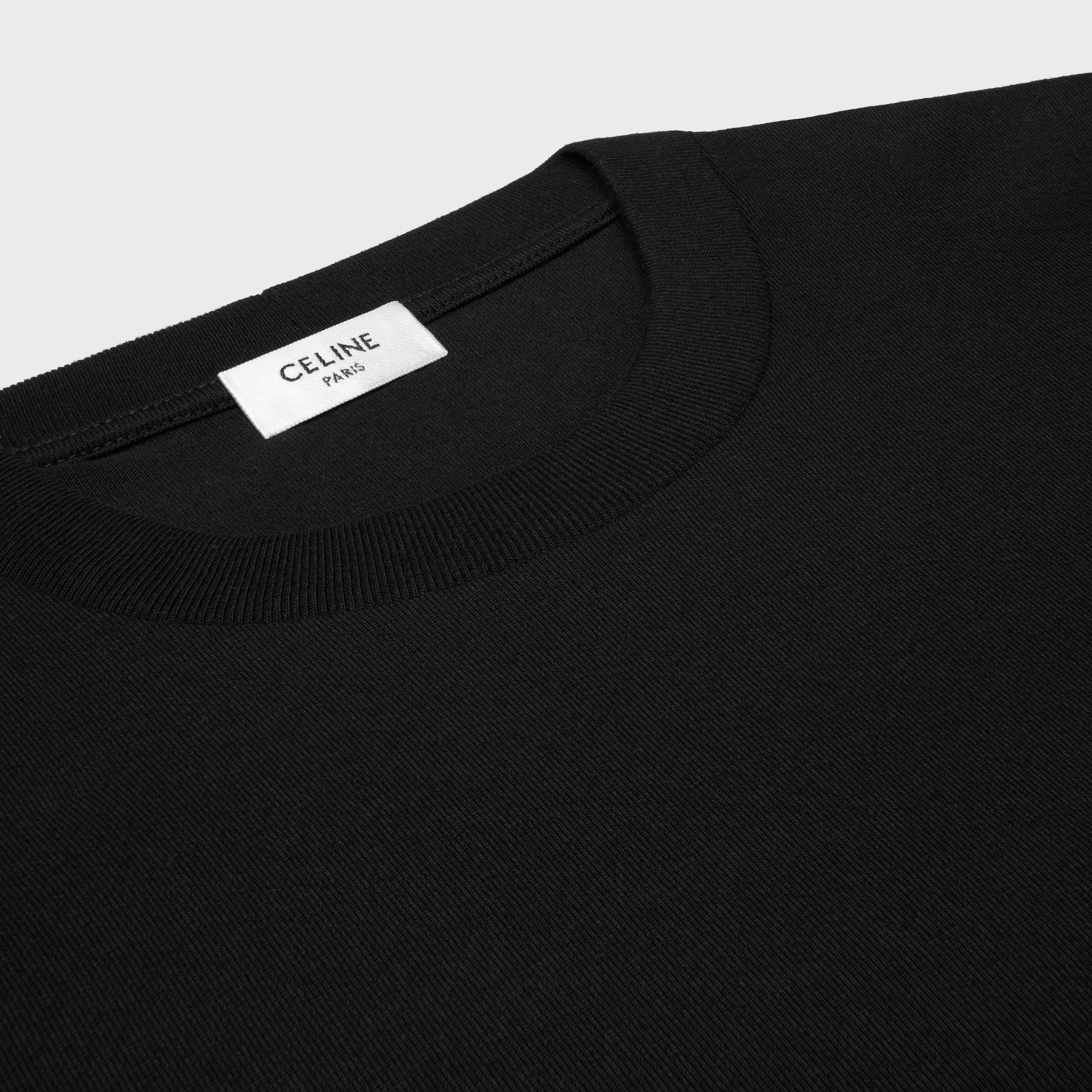 CELINE ブラック ピンク Tシャツ M ピンク系 M CELINE(セリーヌ) Tシャツ・カットソー(レディース