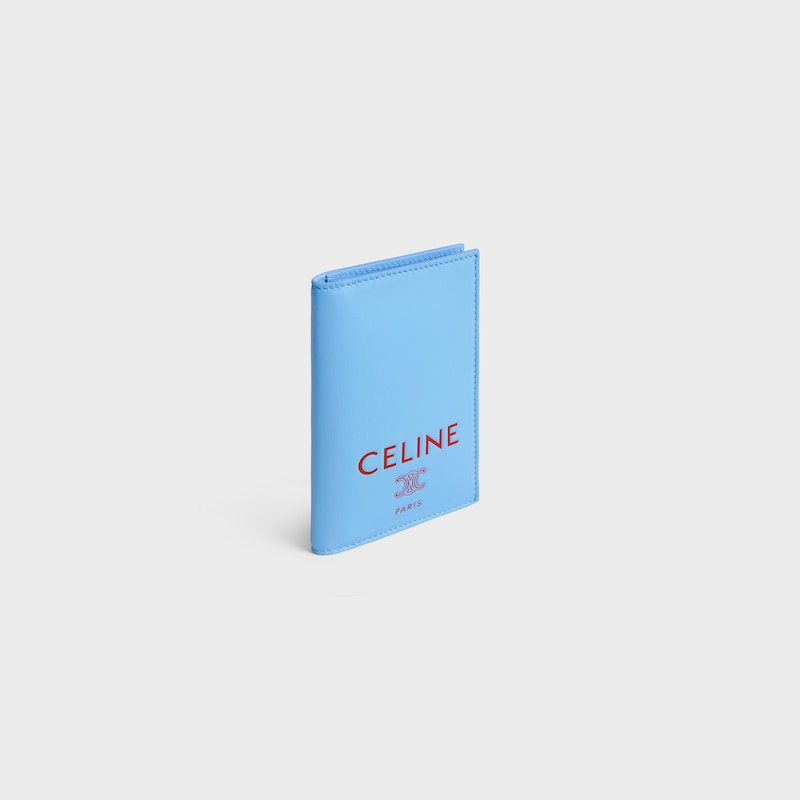 豎款卡包 - 天藍色／紅色 - 新品 - 1 | CELINE