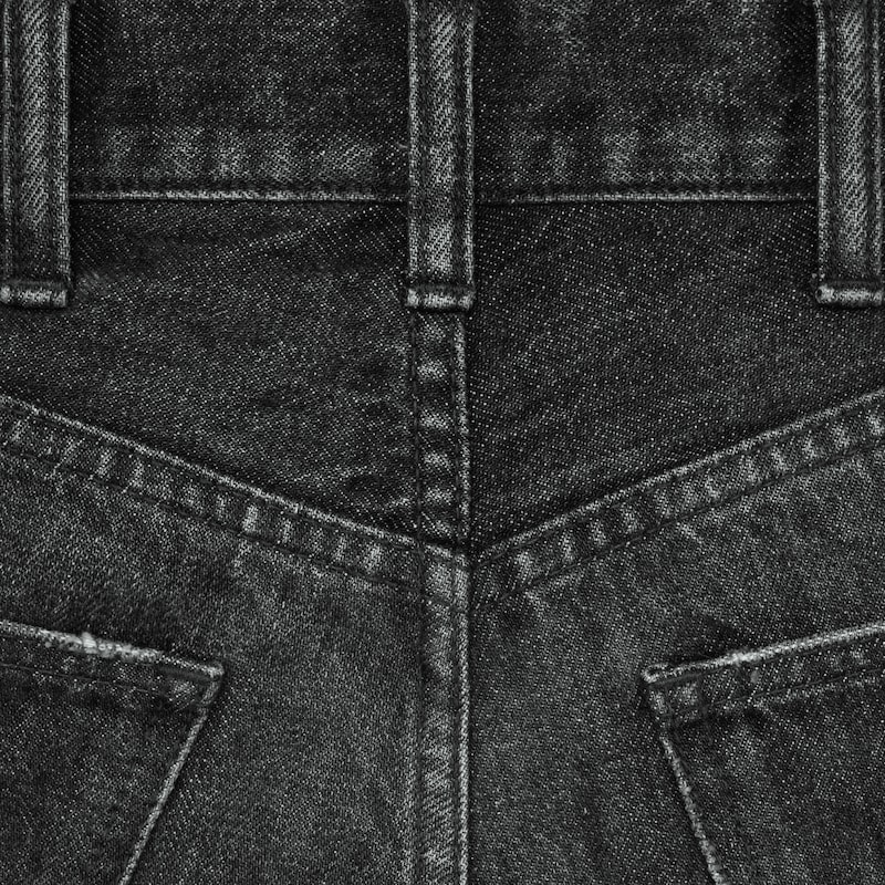 flared surf jeans in black ice rinse denim - BLACK ICE RINSE -  - 1 | CELINE