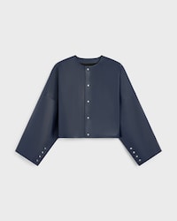 cardigan jacket IN lambskin - POLICE BLUE -  - 1 | CELINE