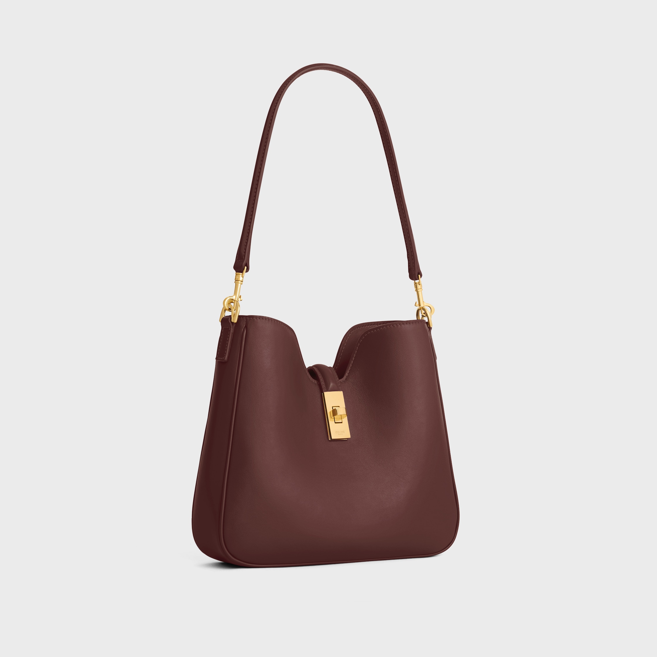 SMALL CAMILLE 16 SOFT BAG IN SMOOTH CALFSKIN - CHESTNUT | CELINE