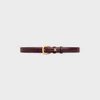 MEDIUM 25MM VIVIENNE BELT IN Taurillon Leather - Deep Burgundy -  - 2 | CELINE