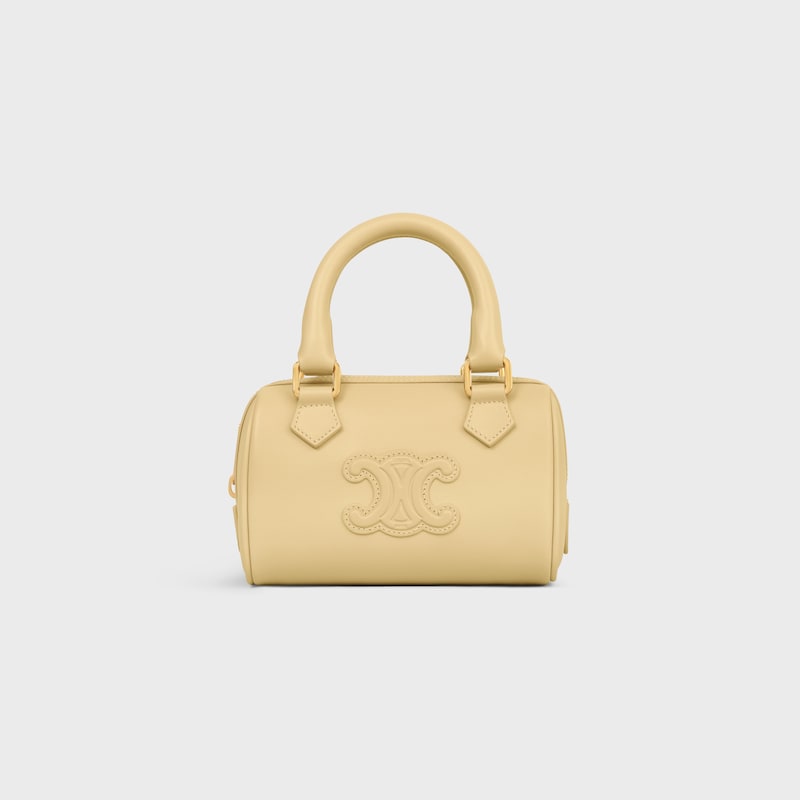 標誌印花迷你波士頓包 - 棕黃色 - 更多款式 - 1 | CELINE