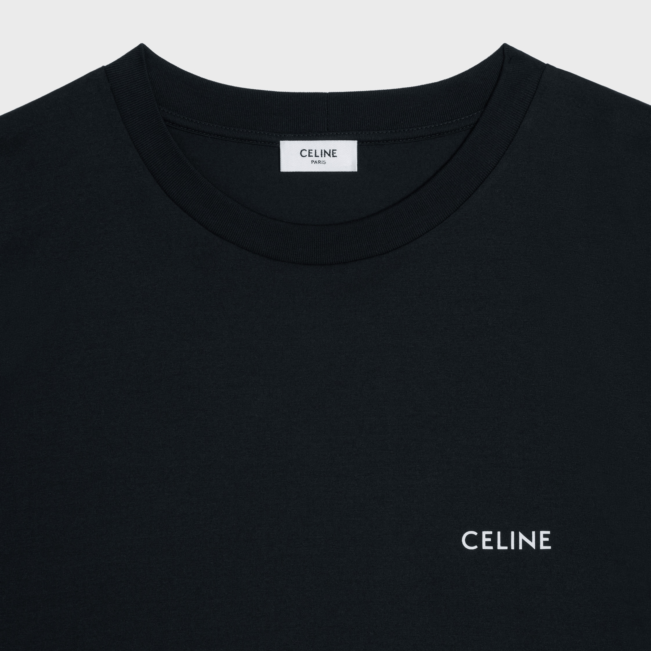 CELINE ルーズTシャツ / コットンジャージー - ブラック